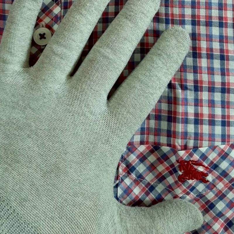 絕版BURBERRY 博柏利 BLACK LABEL 黑標 戰馬 男格紋短袖襯衫3號-4