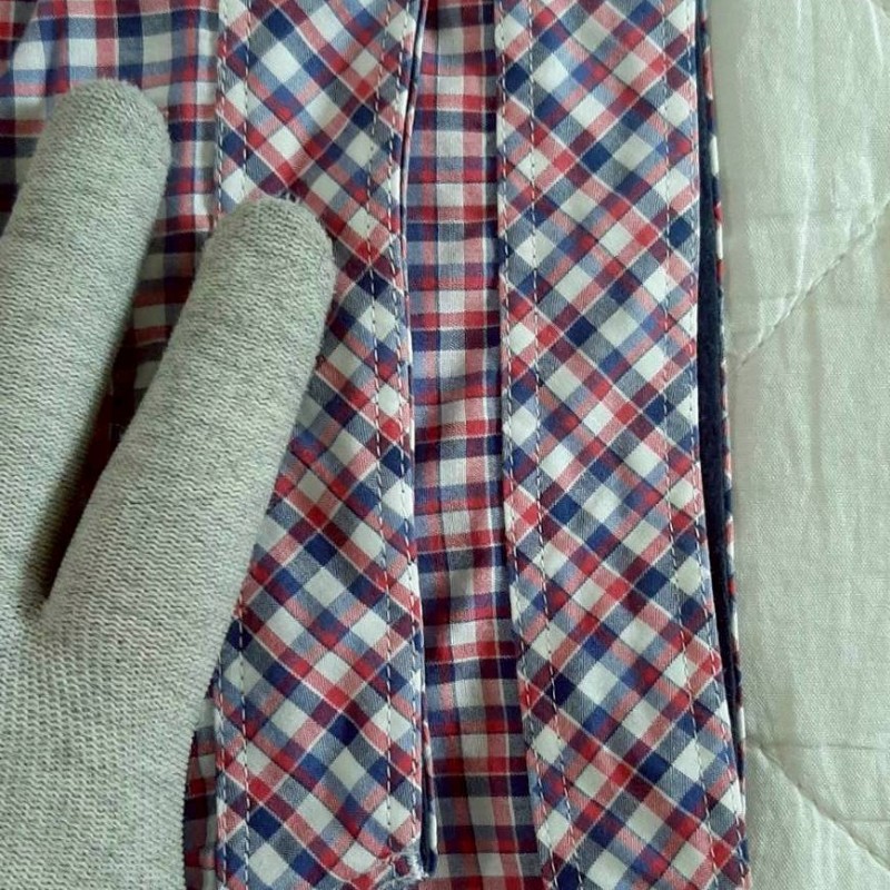絕版BURBERRY 博柏利 BLACK LABEL 黑標 戰馬 男格紋短袖襯衫3號-5