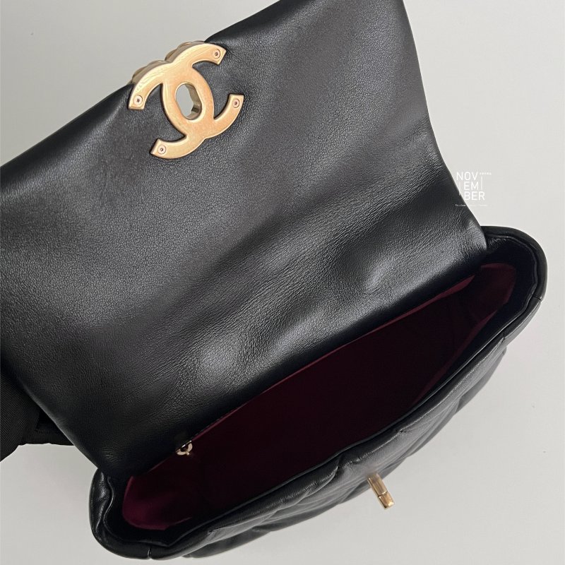 99新🆕 Chanel 香奈兒 19 Bag 黑金小號-3