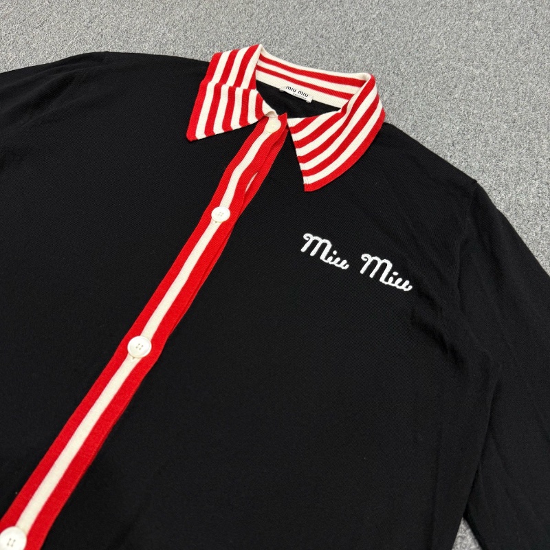 ❤️ MIU MIU 拼色針織開衫-2