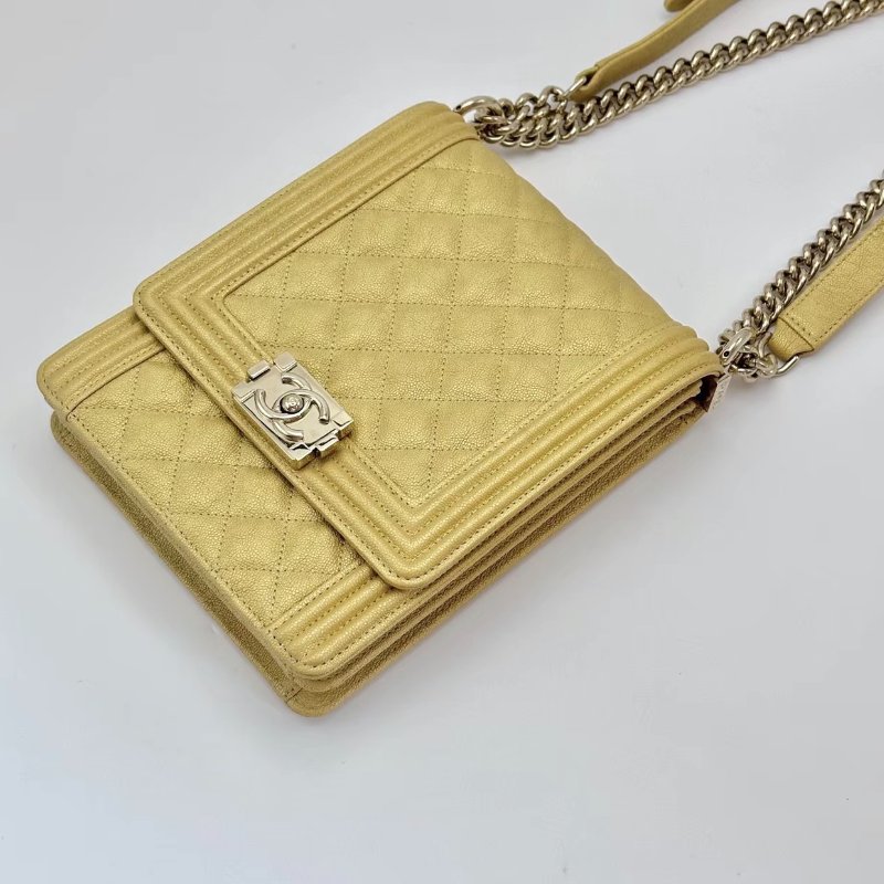 CHANEL荔枝牛皮Leboy 鍊條包 16.5*20*6 98新配件保卡塵袋-2