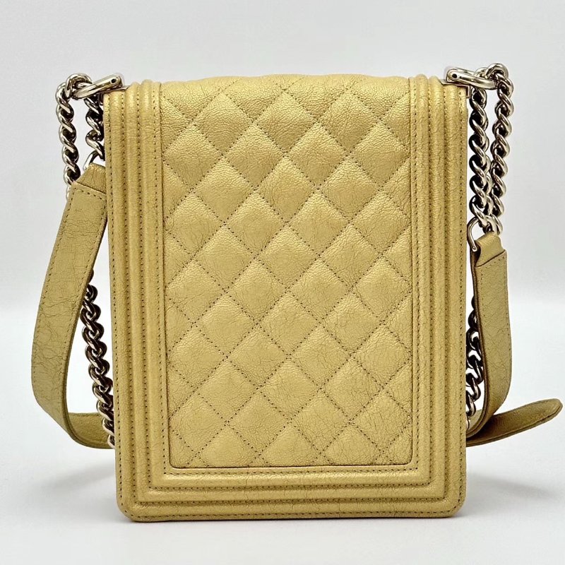 CHANEL荔枝牛皮Leboy 鍊條包 16.5*20*6 98新配件保卡塵袋-5