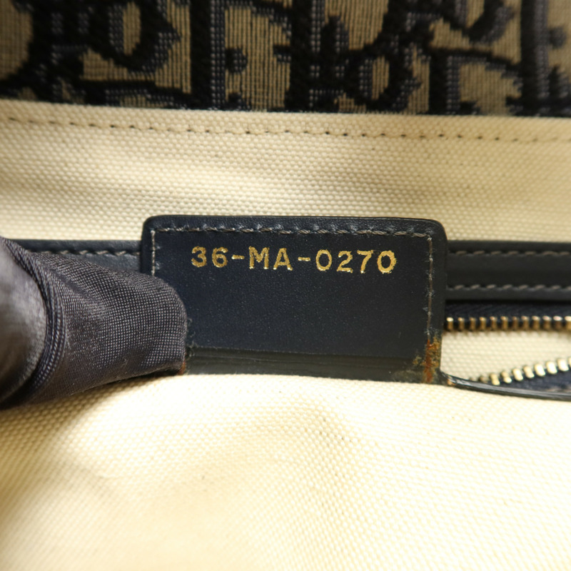 Dior 帆布Saddle金扣手挽肩背兩用袋-7