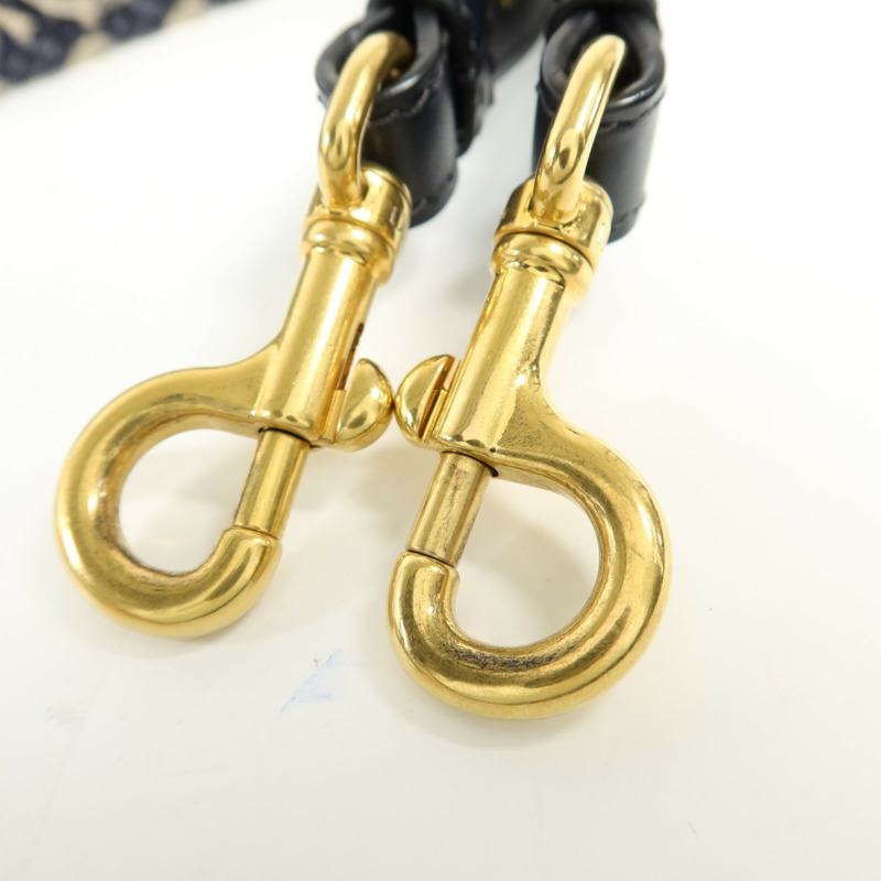 Dior 帆布Saddle金扣手挽肩背兩用袋-10