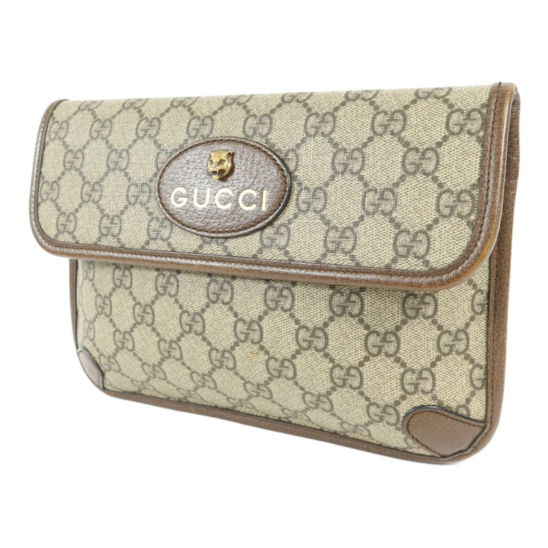 GUCCI 塗層帆布Neo Vintage Belt Bag金扣腰包-2