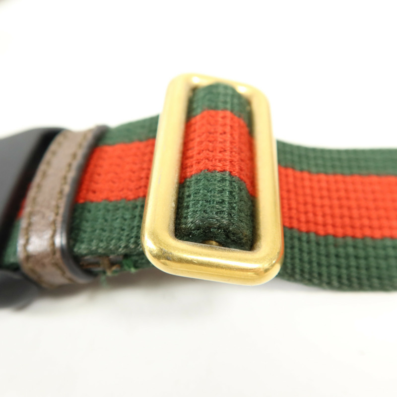 GUCCI 塗層帆布Neo Vintage Belt Bag金扣腰包-11