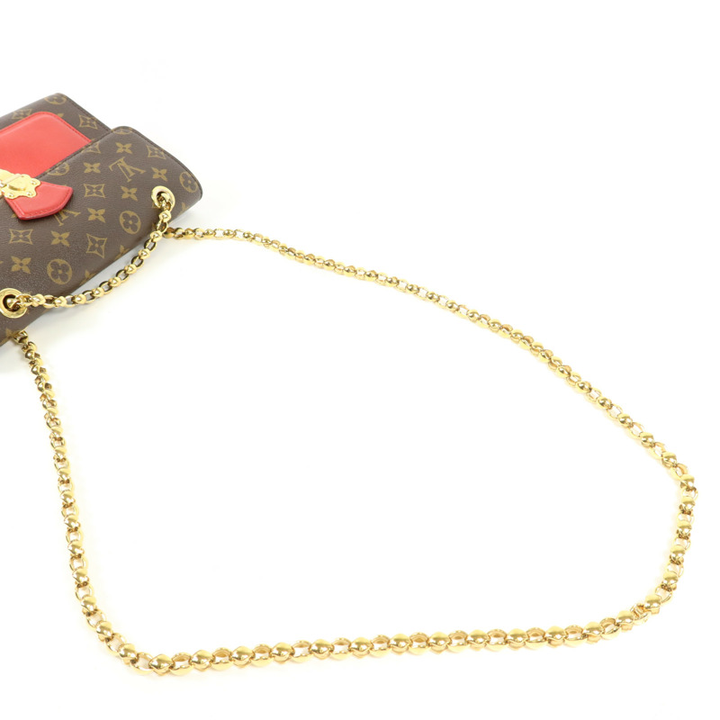 LOUIS VUITTON Monogram Victoire金扣鏈帶肩背袋-4