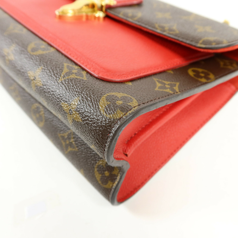 LOUIS VUITTON Monogram Victoire金扣鏈帶肩背袋-12