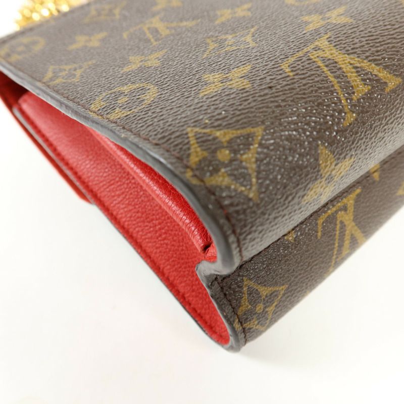 LOUIS VUITTON Monogram Victoire金扣鏈帶肩背袋-15
