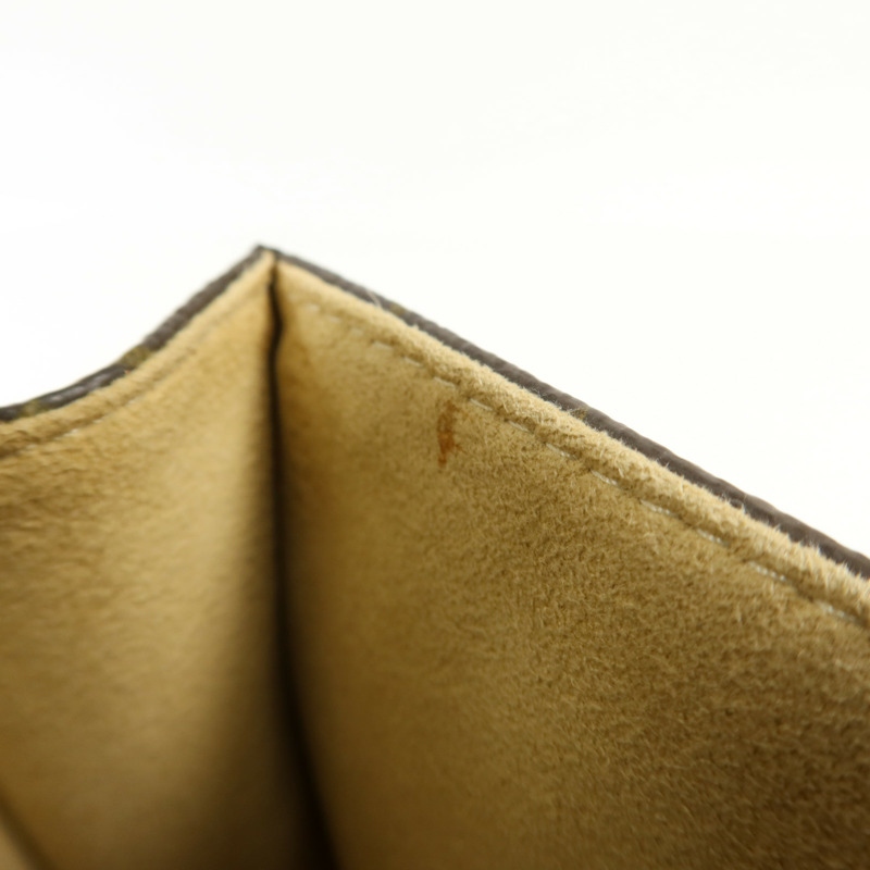 LOUIS VUITTON Monogram Pochette Florentine金扣腰包棕色-22