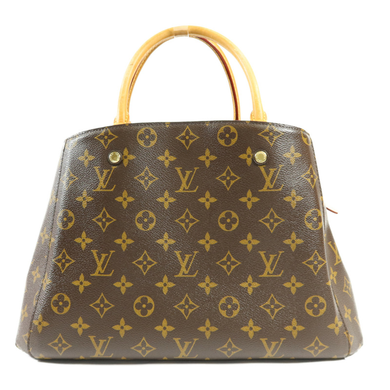 LOUIS VUITTON Monogram Montaigne MM金扣手挽肩背兩用袋-1