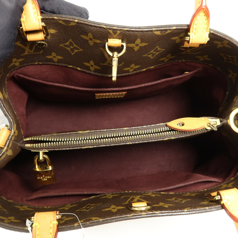 LOUIS VUITTON Monogram Montaigne MM金扣手挽肩背兩用袋-5