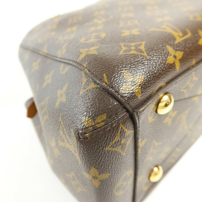 LOUIS VUITTON Monogram Montaigne MM金扣手挽肩背兩用袋-16