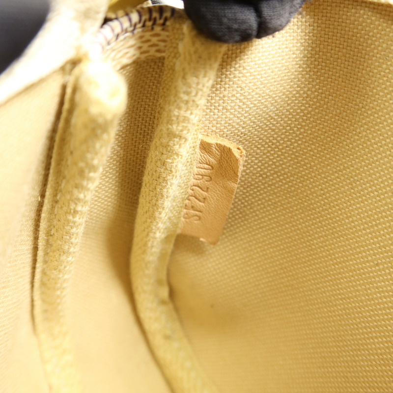 LOUIS VUITTON Damier Azur Mini Pochette Accessories金扣鏈帶手挽袋-7