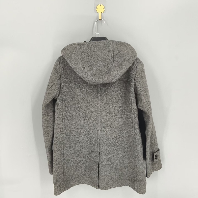 ❤️ BURBERRY 灰色羊毛大衣-2