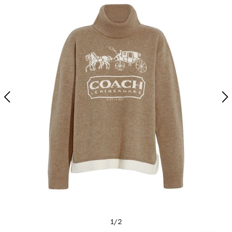 Coach上衣超超超美!cashmere毛衣 s 整體95新以上,我非常愛惜 親膚到不行 原價16000-0