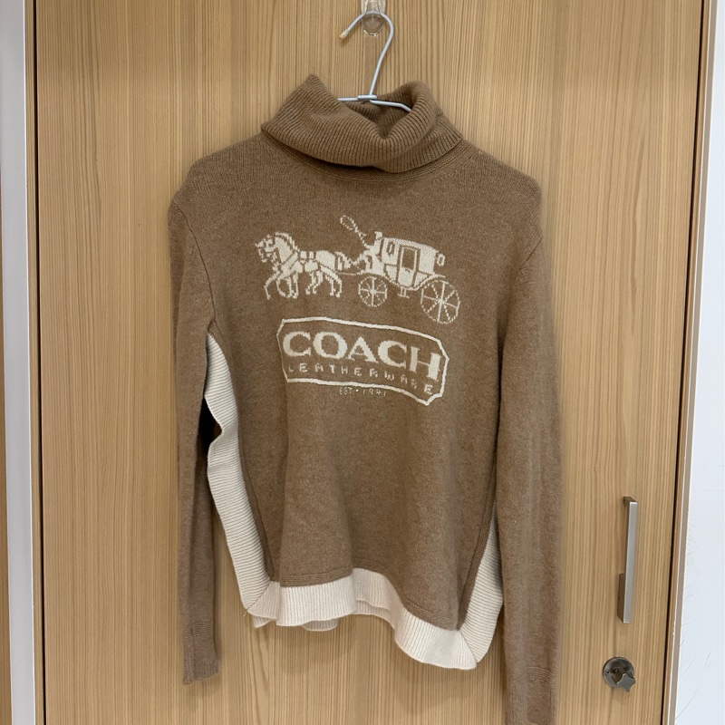 Coach上衣超超超美!cashmere毛衣 s 整體95新以上,我非常愛惜 親膚到不行 原價16000-2