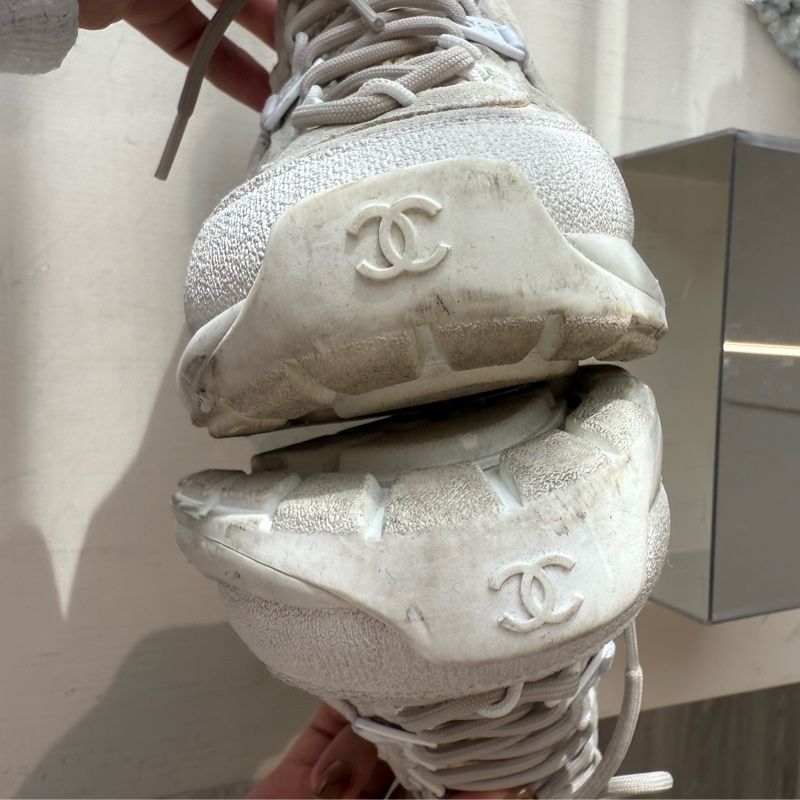 CHANEL 白武士運動鞋 37.5號-8