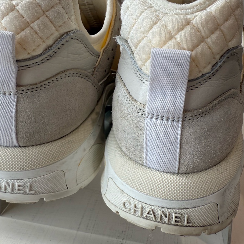 CHANEL 白武士運動鞋 37.5號-11