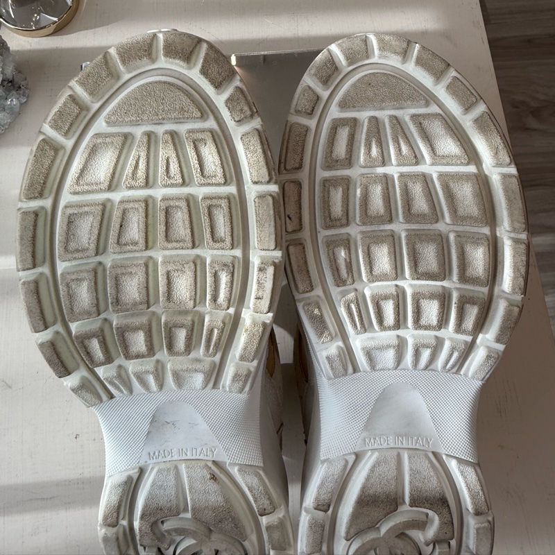 CHANEL 白武士運動鞋 37.5號-14