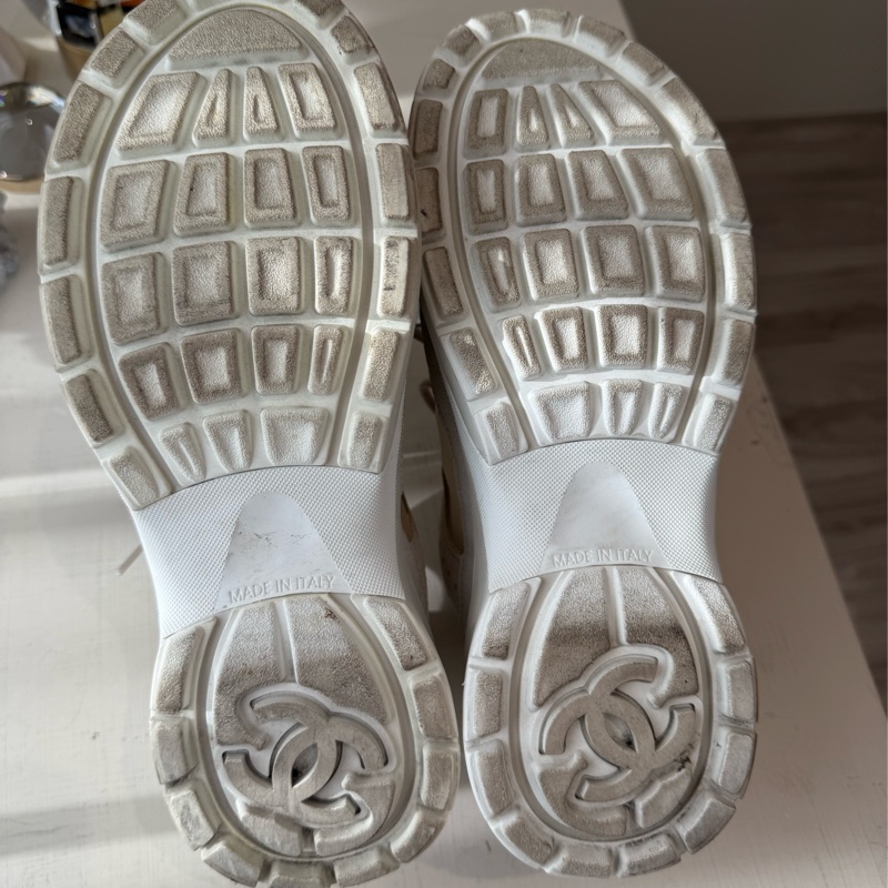 CHANEL 白武士運動鞋 37.5號-16