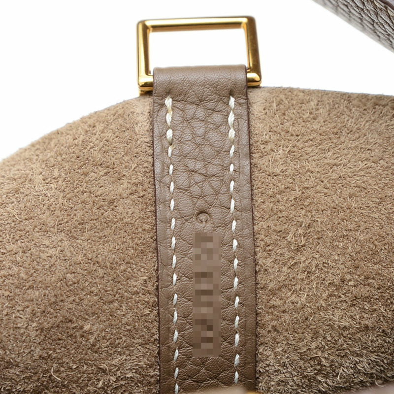 Hermes Hermès Picotin Lock MM 22 手袋,採用 Taurillon Etoupe 皮革搭配金色金屬配件和 C 印章-7