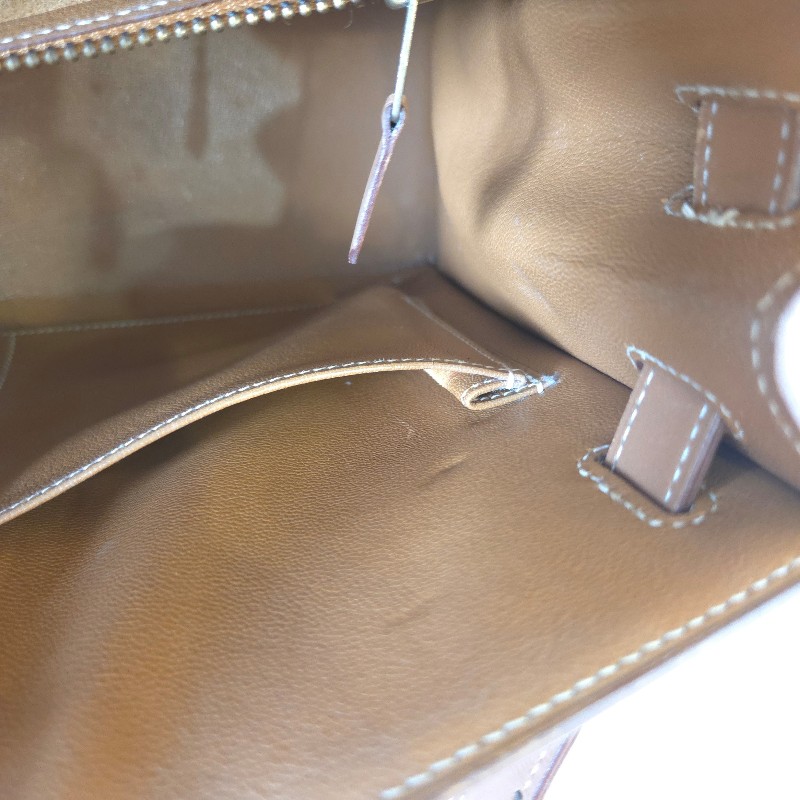 Hermès Kelly 28 手提包 金釦 金棕 二手 v刻-32