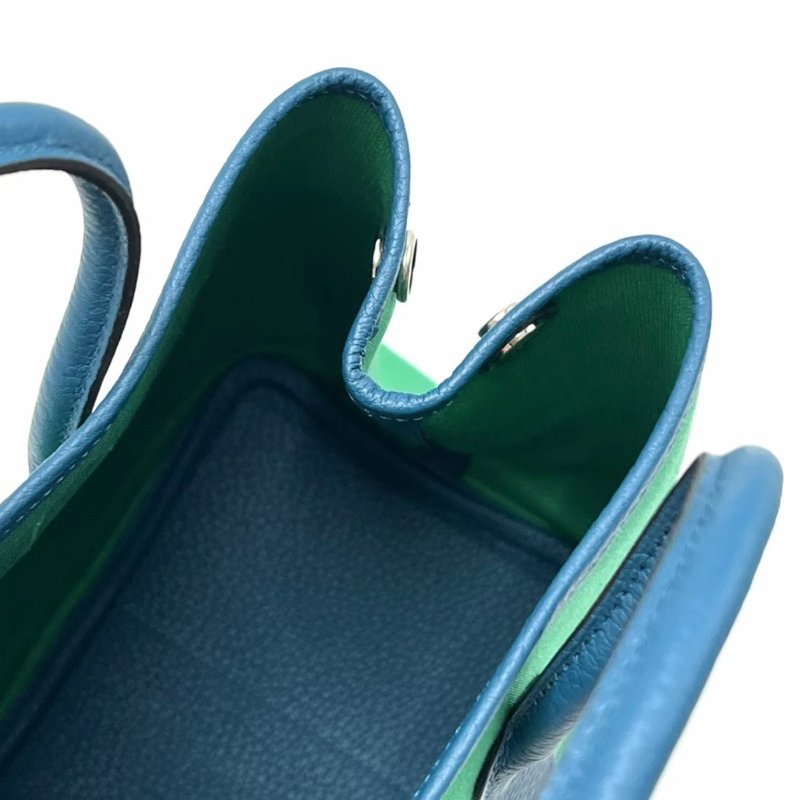 ️HERMES 帆布拼皮花園30手提包 30*21*14 99新配件塵袋購證吊牌-5