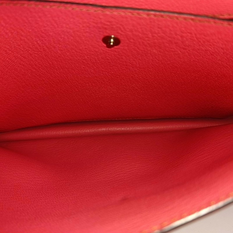 HERMES Faco 拼色Chevre
Mysore山羊皮單肩包斜挎包 銀色五金 A刻 可拆卸肩帶-9