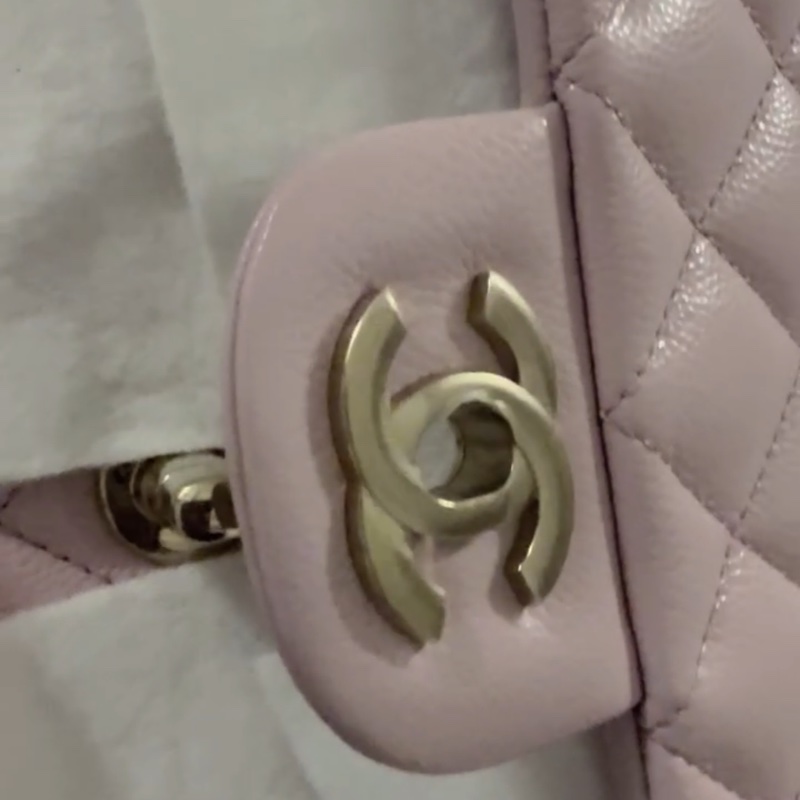 🎀 超低價！全新CHANEL CF23  FLAPBAG(ROSE)淺粉紅色🎀 售出不退貨。可以再購買！-9