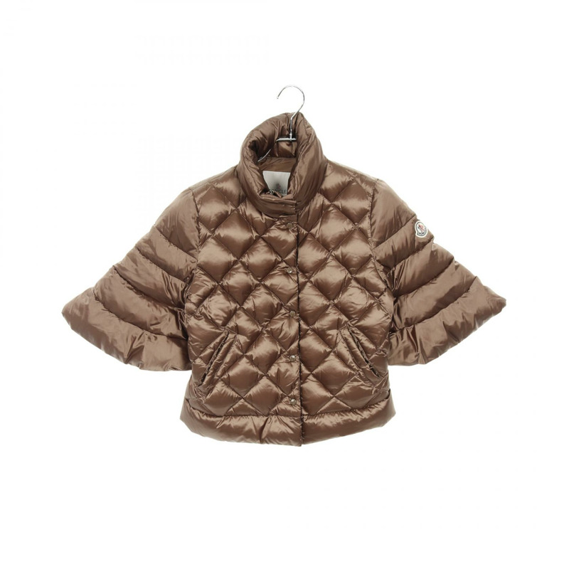 MONCLER MAKO 羽絨外套 尼龍棕色 #1 二手 女款-0