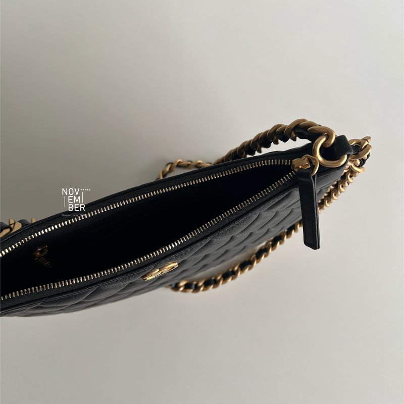 99新🆕 Chanel 香奈兒 23B Hobo 大號 黑色金釦-3