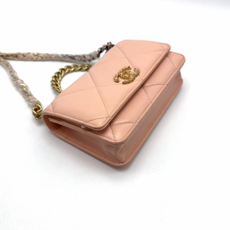 CHANEL19bag WOC肩背斜背包19*12*4  98新配件盒子塵袋-1