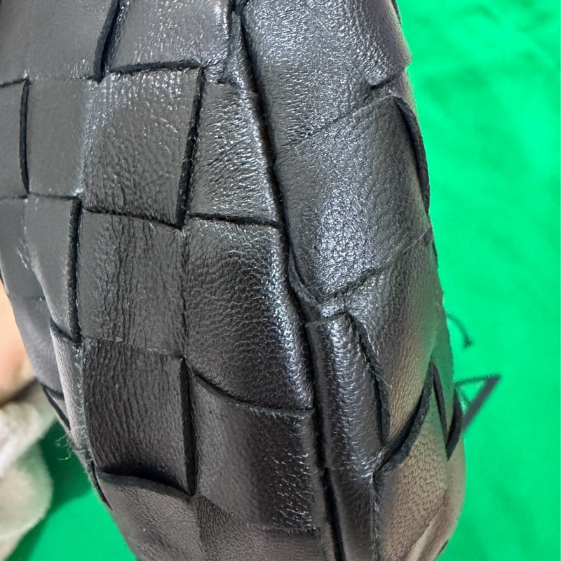 BOTTEGA VENETA BV Mini Jodie 迷你小羊皮編織 手提包 黑色-11