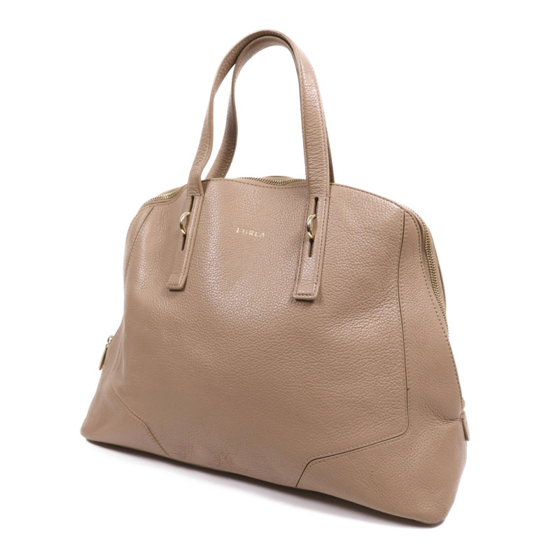 Furla 牛皮皮革Hand Bag金扣肩背袋-2