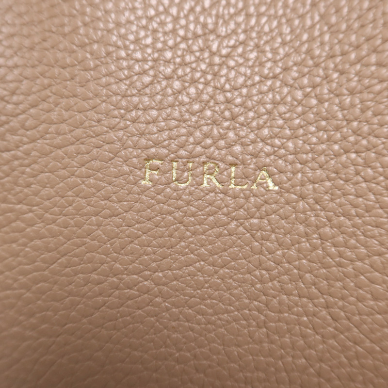 Furla 牛皮皮革Hand Bag金扣肩背袋-9