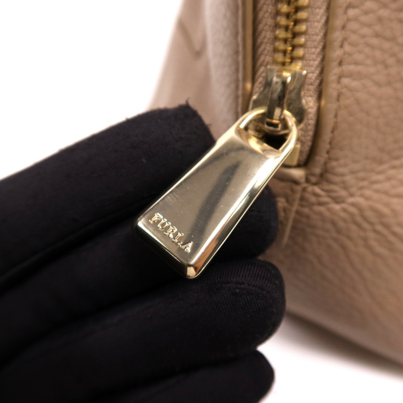 Furla 牛皮皮革Hand Bag金扣肩背袋-10