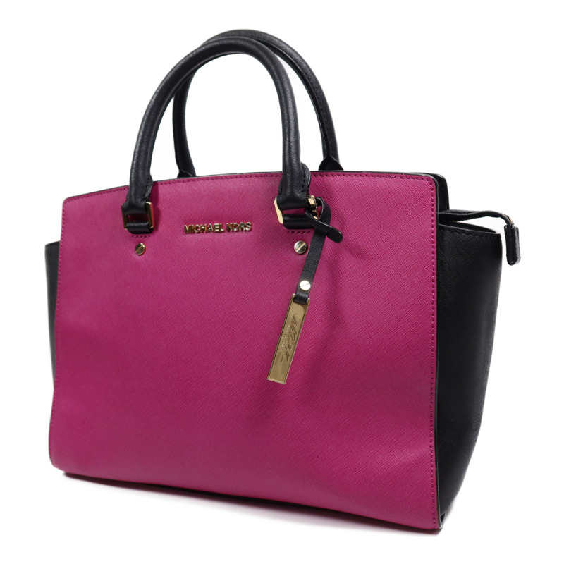 Michael Kors 牛皮皮革2 way Shoulder Bag金扣手挽肩背兩用袋-2