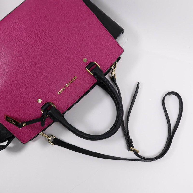 Michael Kors 牛皮皮革2 way Shoulder Bag金扣手挽肩背兩用袋-16