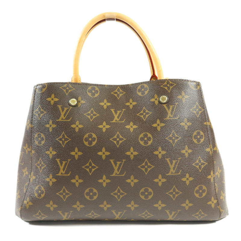 LOUIS VUITTON Monogram Montaigne MM金扣手挽肩背兩用袋-1
