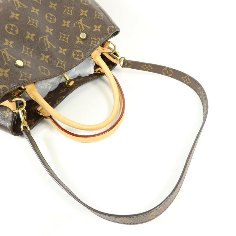 LOUIS VUITTON Monogram Montaigne MM金扣手挽肩背兩用袋-4