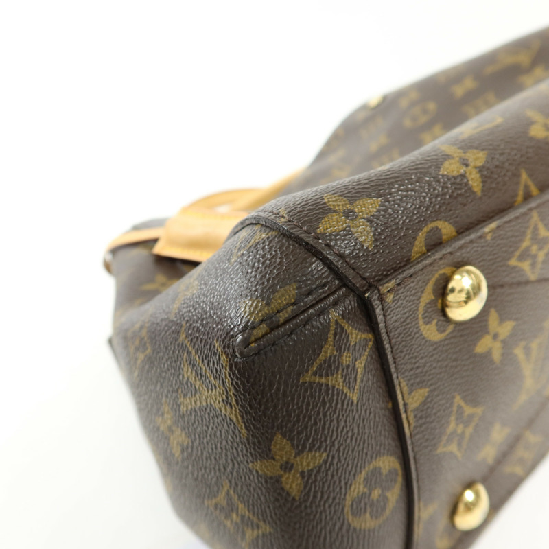 LOUIS VUITTON Monogram Montaigne MM金扣手挽肩背兩用袋-14