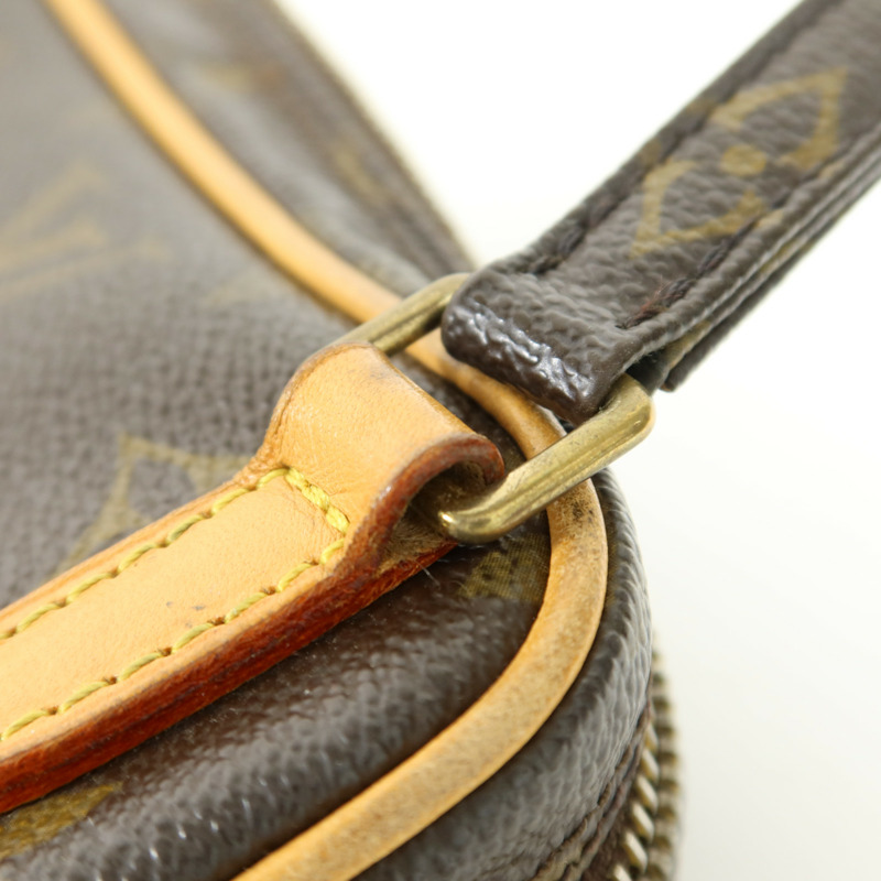 LOUIS VUITTON Monogram Marly Bandouliere金扣肩背袋棕色-9