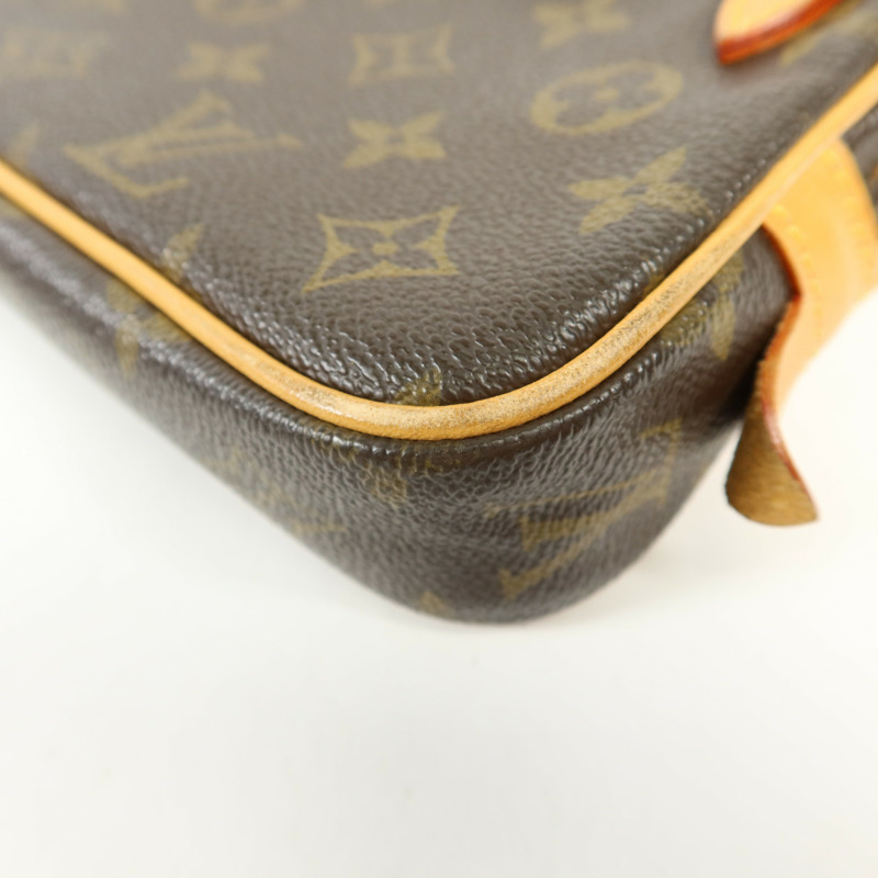 LOUIS VUITTON Monogram Marly Bandouliere金扣肩背袋棕色-11