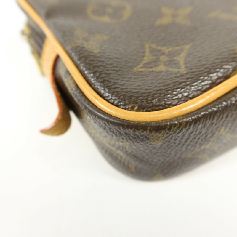 LOUIS VUITTON Monogram Marly Bandouliere金扣肩背袋棕色-14
