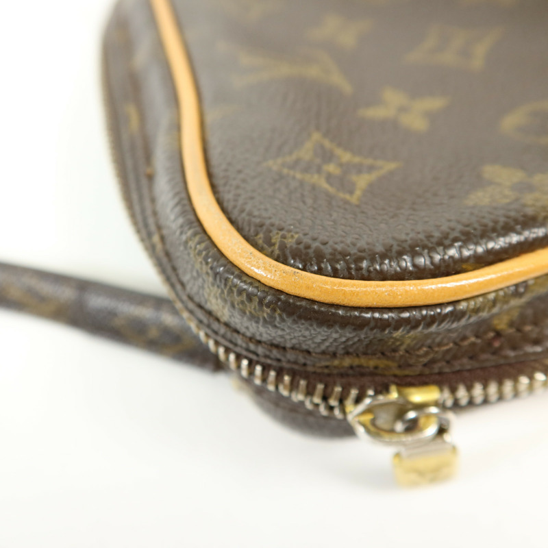 LOUIS VUITTON Monogram Marly Bandouliere金扣肩背袋棕色-15