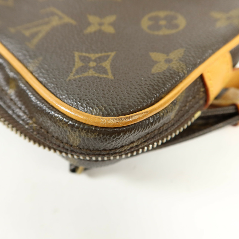 LOUIS VUITTON Monogram Marly Bandouliere金扣肩背袋棕色-16