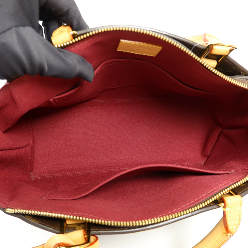 LOUIS VUITTON Monogram Petit Palais金扣手挽肩背兩用袋棕色-6