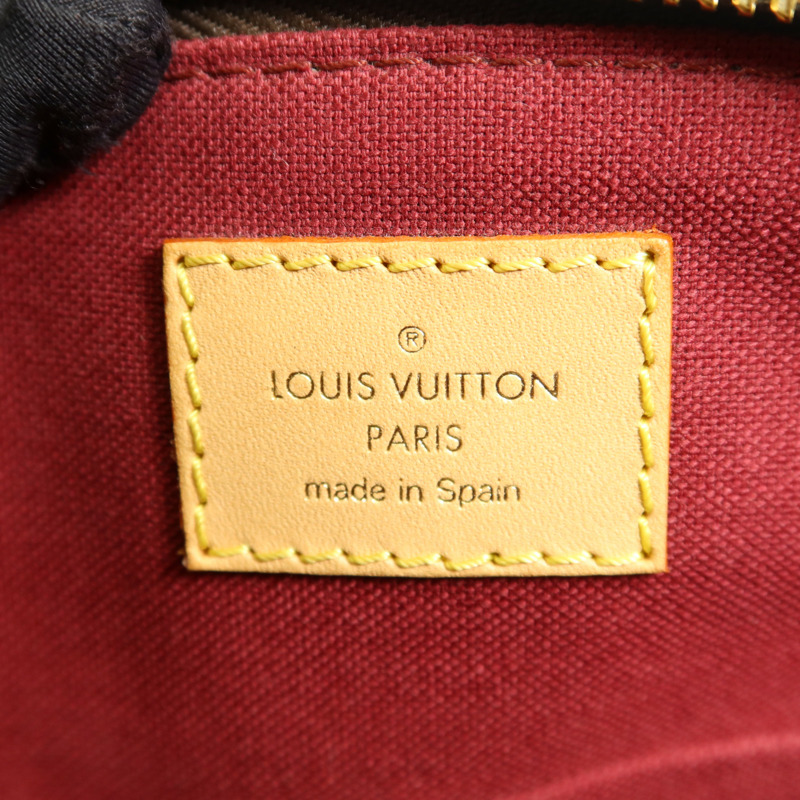 LOUIS VUITTON Monogram Petit Palais金扣手挽肩背兩用袋棕色-7