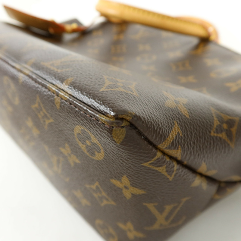 LOUIS VUITTON Monogram Petit Palais金扣手挽肩背兩用袋棕色-10